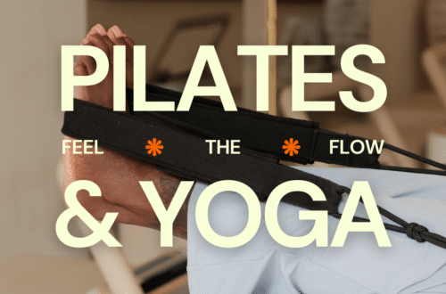 beige minimalist modern pilates yoga studio instagram post