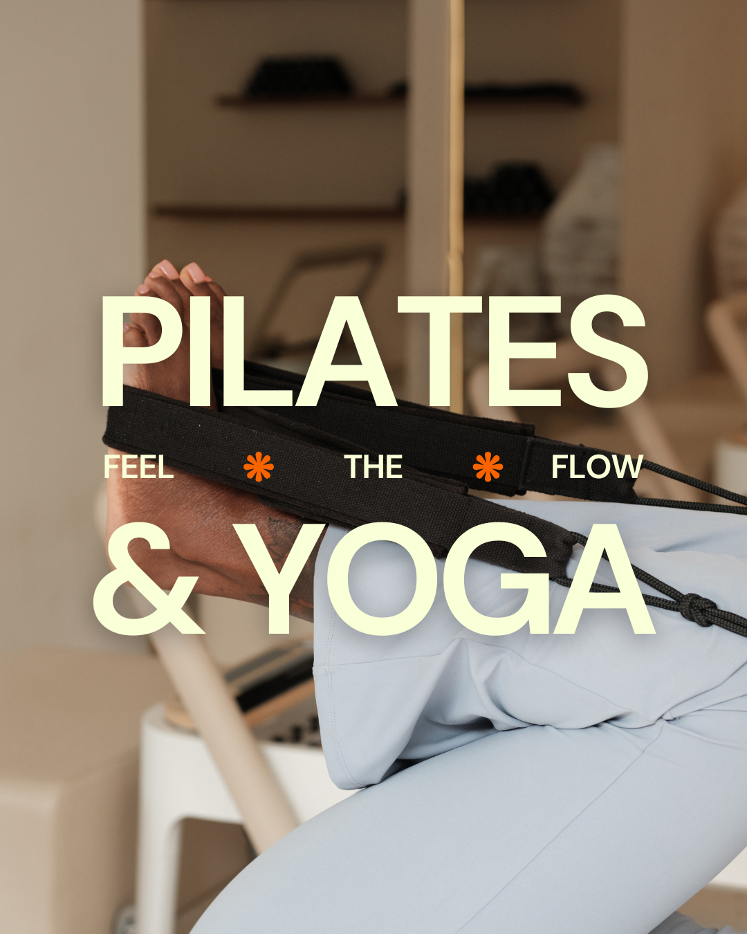 beige minimalist modern pilates yoga studio instagram post