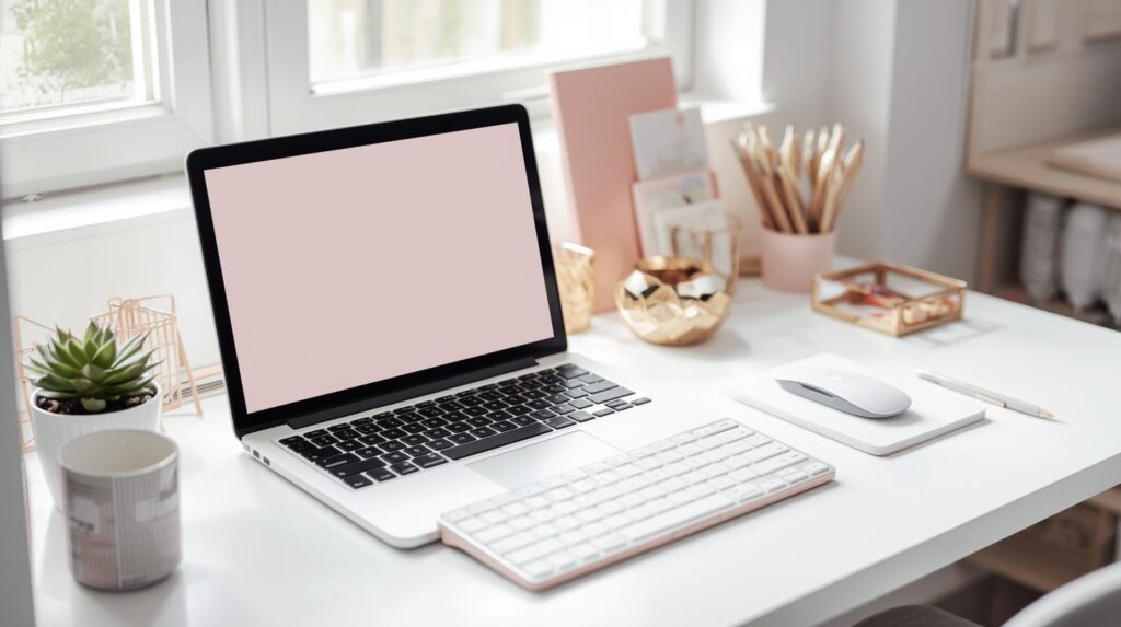 Home pinteresty, girly desktop or laptop , working, freelancing, (1)