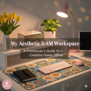 Aesthetic Desk Essentials: My Productive Freelance Setup